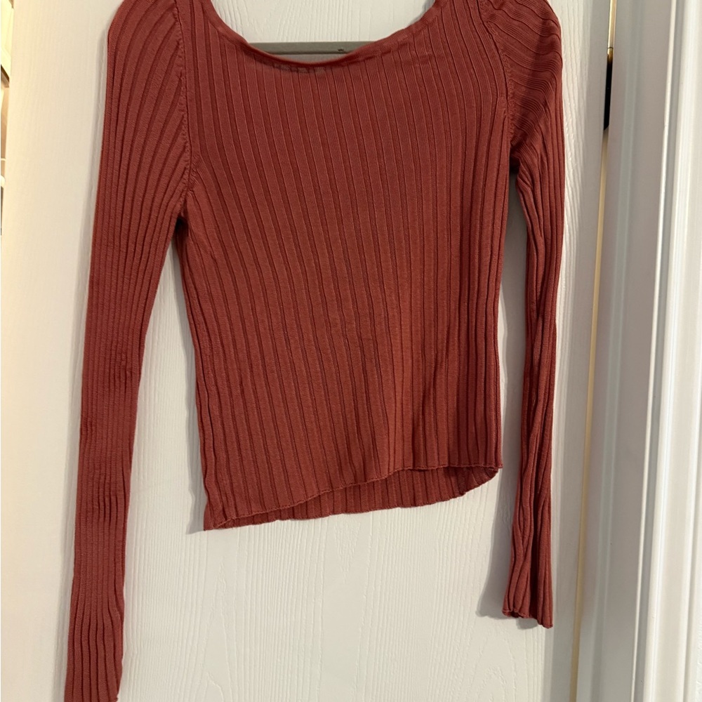 Free People Textured open back top size L